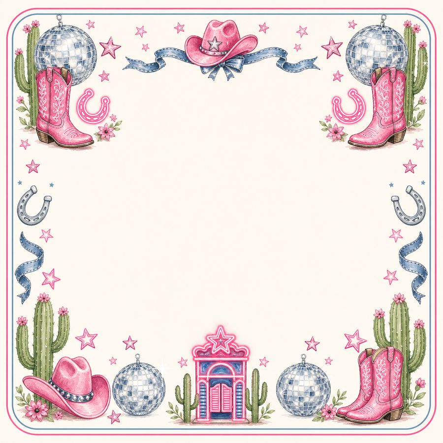 Cowgirl Disco Mahjong Mat main image