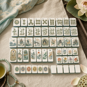 Flying Apsara Silk Road Mahjong Tile Set - Tile Template