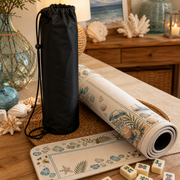Coastal Mahjong Mat black storage bag