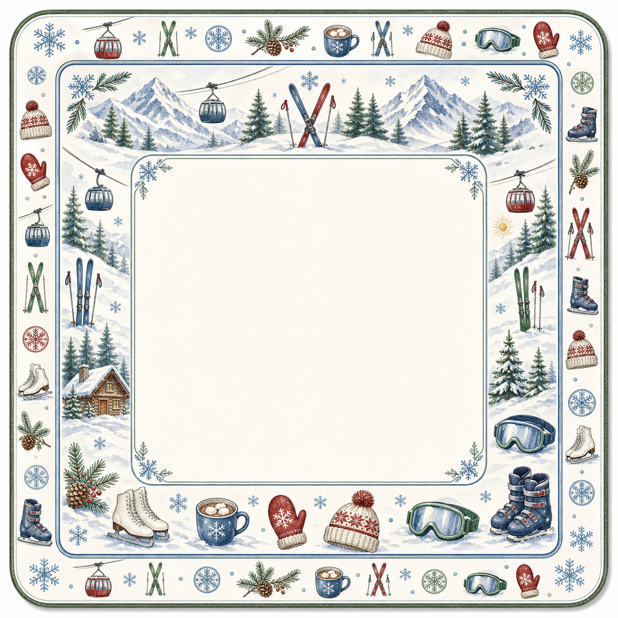 Apres Ski Lodge Mahjong Mat main image