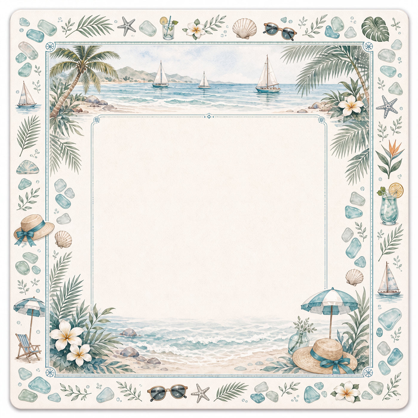 Coastal Breeze Mahjong Mat main image