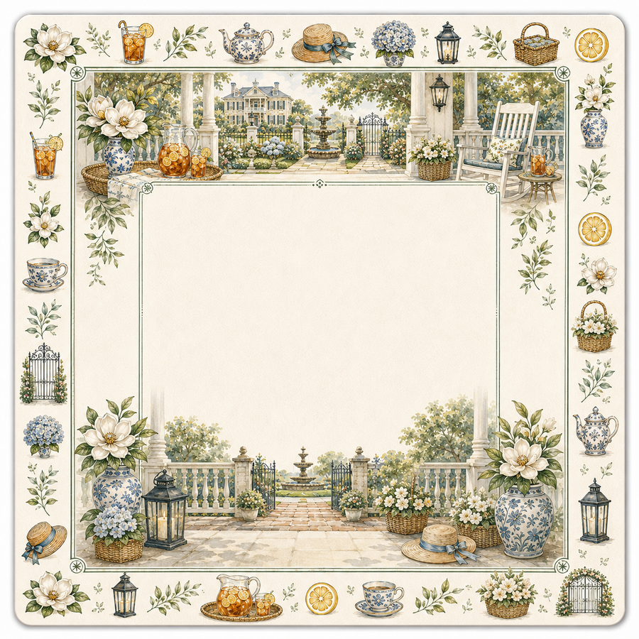 Magnolia Sweet Tea Mahjong Mat main image