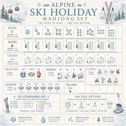 Apres Ski Mahjong Tile Set II - Tile Template