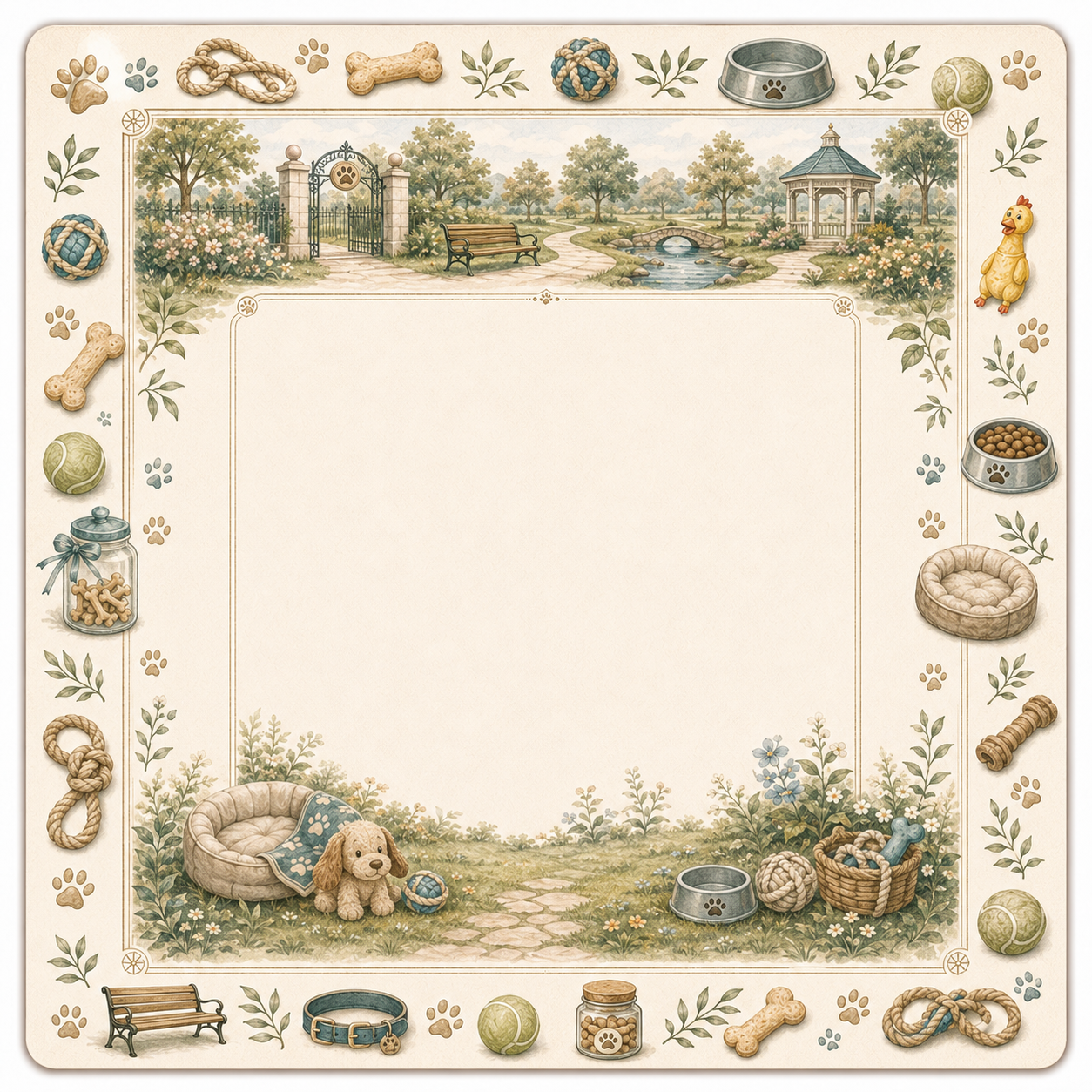 Pet Park Mahjong Mat main image