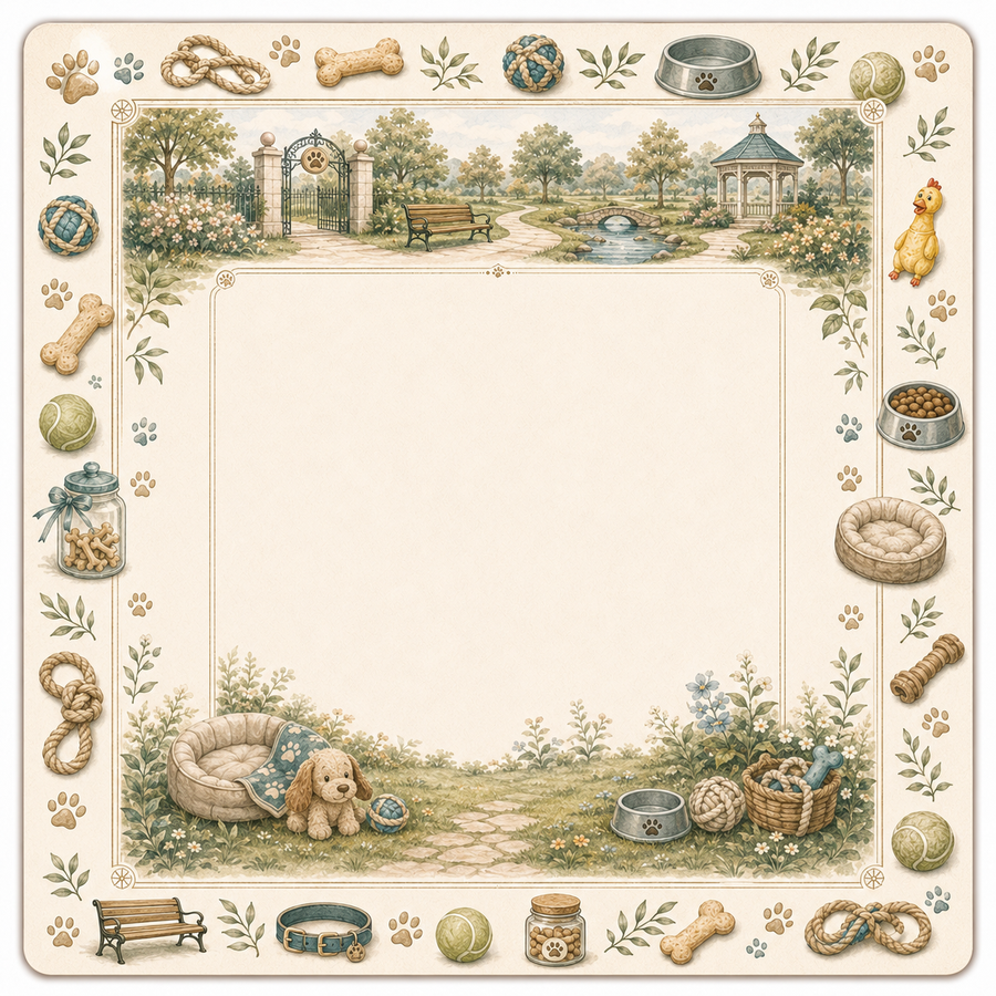 Pet Park Mahjong Mat main image