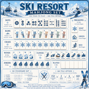 Apres Ski Mahjong Tile Set