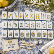 Amalfi Lemon Resort Mahjong Tile Set - Number Suits