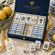 Amalfi Lemon Resort Mahjong Tile Set - Gift Ready