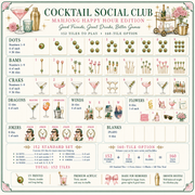 Cocktail Social Club Mahjong Tile Set - Tile Template