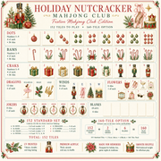Holiday Nutcracker Mahjong Tile Set - Tile Template