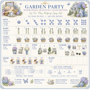 Garden Party Hydrangea Mahjong Tile Set - Tile Template