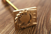ZOECRAFTSUPPLY Wood branding iron,,Leather branding iron,wedding branding iron, Steak Food branding