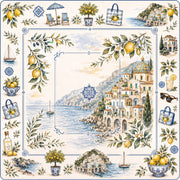 Limoncello Coastal Mahjong Mat main image