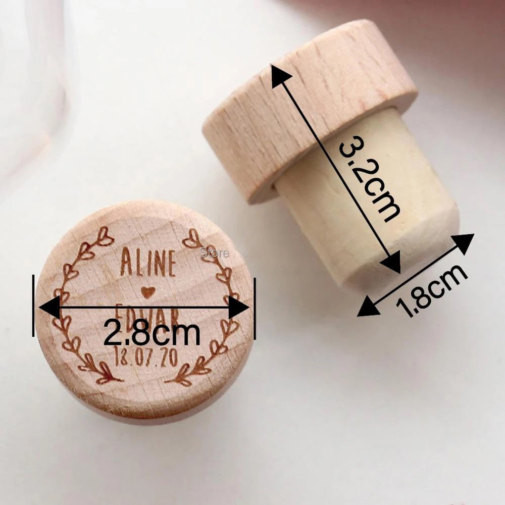 100 pcs/lot Personalized WIne Cork Bottle Stopper,Custom design Wine Stopper,Baby Shower Party Customize special Wedding gift for guest party favor