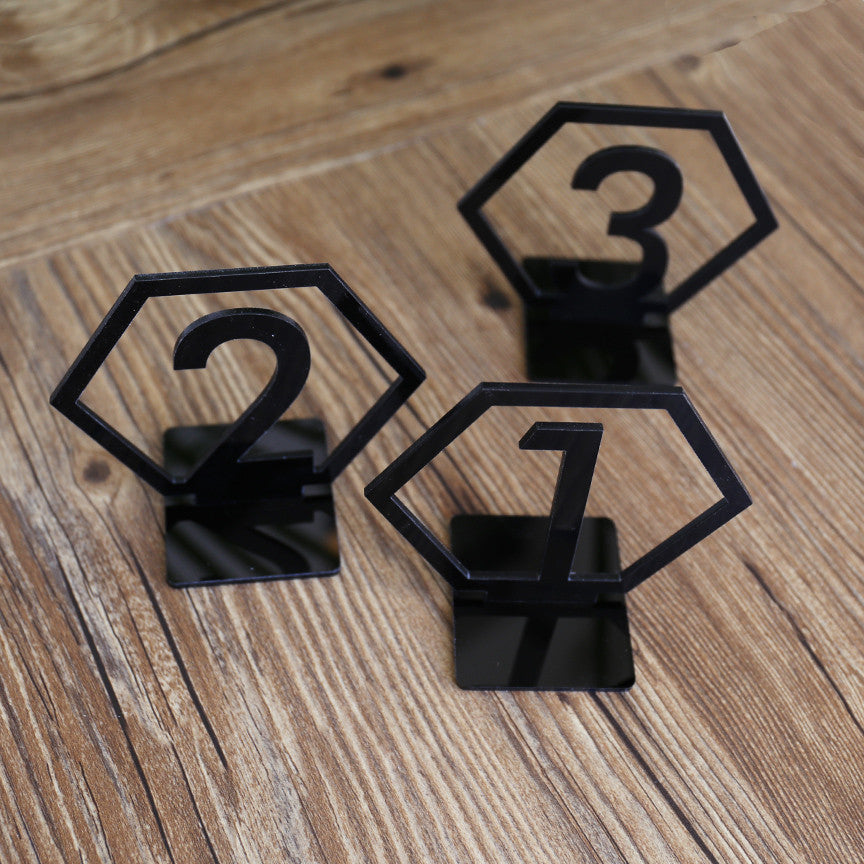 Geometric Table Numbers for Wedding, Gold Laser Cutout Hexagon Table Numbers Wedding Decor, Boho Centerpiece Table Decor