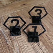 Geometric Table Numbers for Wedding, Gold Laser Cutout Hexagon Table Numbers Wedding Decor, Boho Centerpiece Table Decor