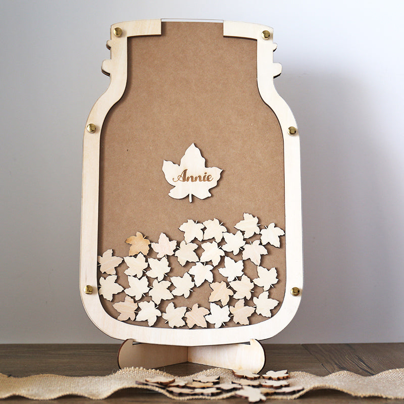 Drop Box, Wedding Guest Book, Mason Jar Wedding Guest Book, Unique Guest Book, Guest Memory Ideas, Personalized Wedding Guest Book