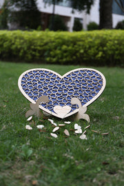 Custom wedding guest book Wedding guest book alternative wood Heart box