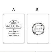Personalized Multi-Colors Rustic Drop Top Wooden Wedding Guest Book Frame & Customized Hearts & 100 Pcs Hand-Writing Wood Hearts