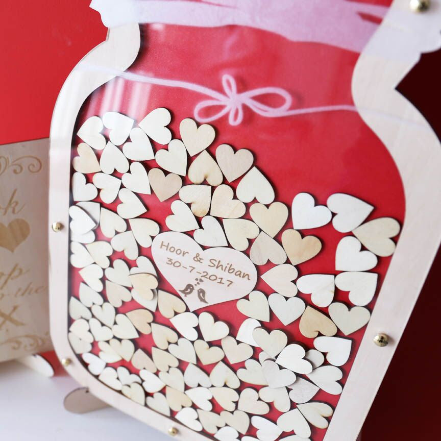 Mason Jar guest book, Wedding guest book alternative, Drop Box Mason Jar, Unique wedding Wedding Sign Frame, wooden Drop Box