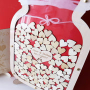 Mason Jar guest book, Wedding guest book alternative, Drop Box Mason Jar, Unique wedding Wedding Sign Frame, wooden Drop Box