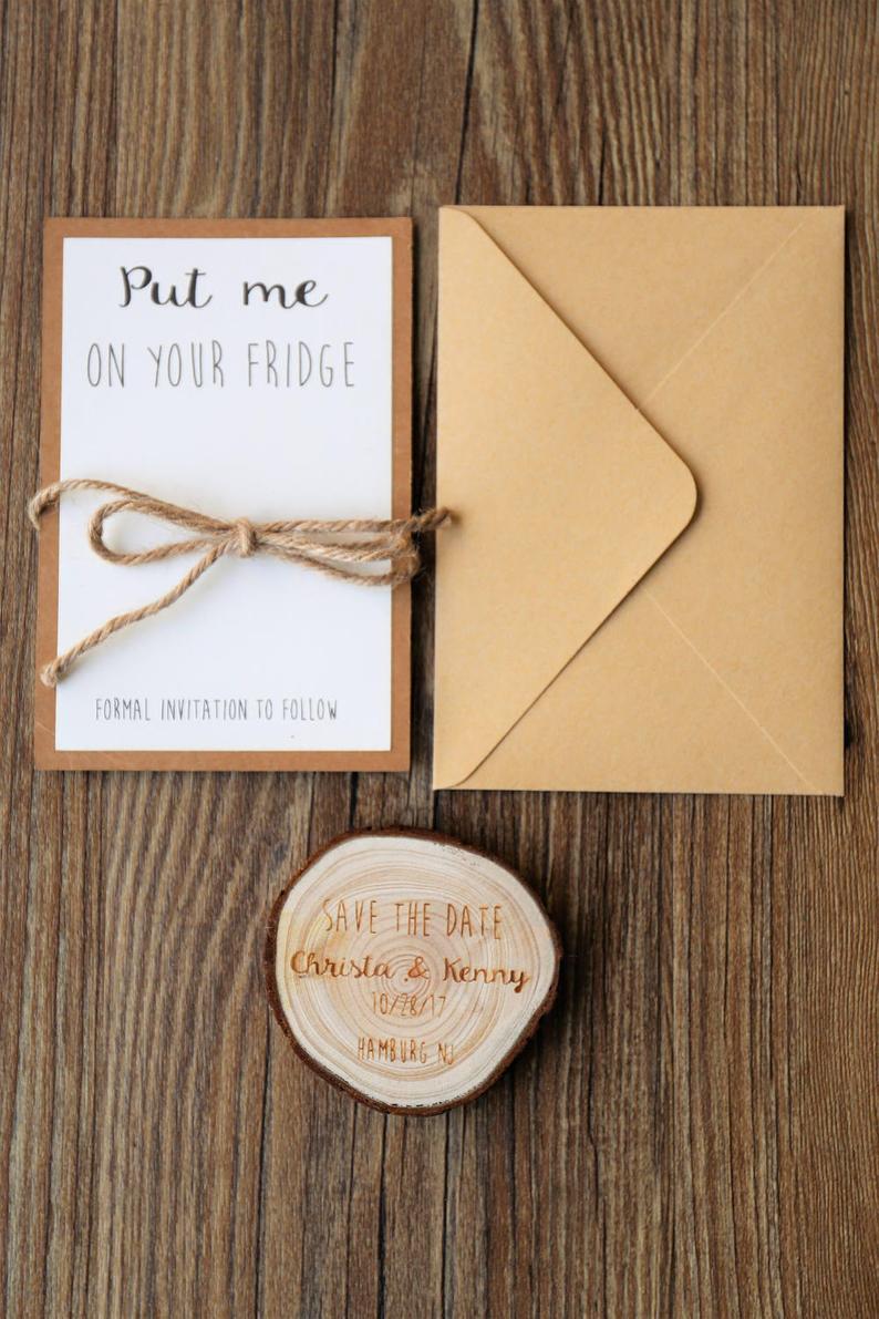 Personalize Flora Wooden Save the date Magnets, Rustic Wedding Magnet favors,Custom Wedding Wooden Slice Magnet,Flower Save The Date