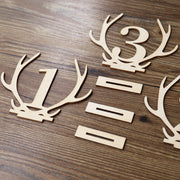 Wooden Antler table numbers,Boho wedding Standing Numbers, Reception Centerpieces Sticks, rustic wedding centerpiece,