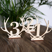 Wooden Antler table numbers,Boho wedding Standing Numbers, Reception Centerpieces Sticks, rustic wedding centerpiece,