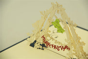 Bell two for Christmas in Pop up card
