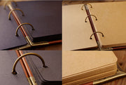 Personalized Fingerprint Wedding Guest Book Engraved Photo Album/ Kraft Scrapbook Album /guest book /Wedding Guestbook/Wedding Gift