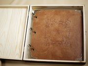Personalized Wineglasses Wedding Guest Book Engraved Photo Album/ Kraft Scrapbook Album /guest book /Wedding Guestbook/Wedding Gift