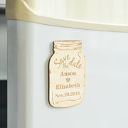 Personalized Mason Jar Save the Date Magnets