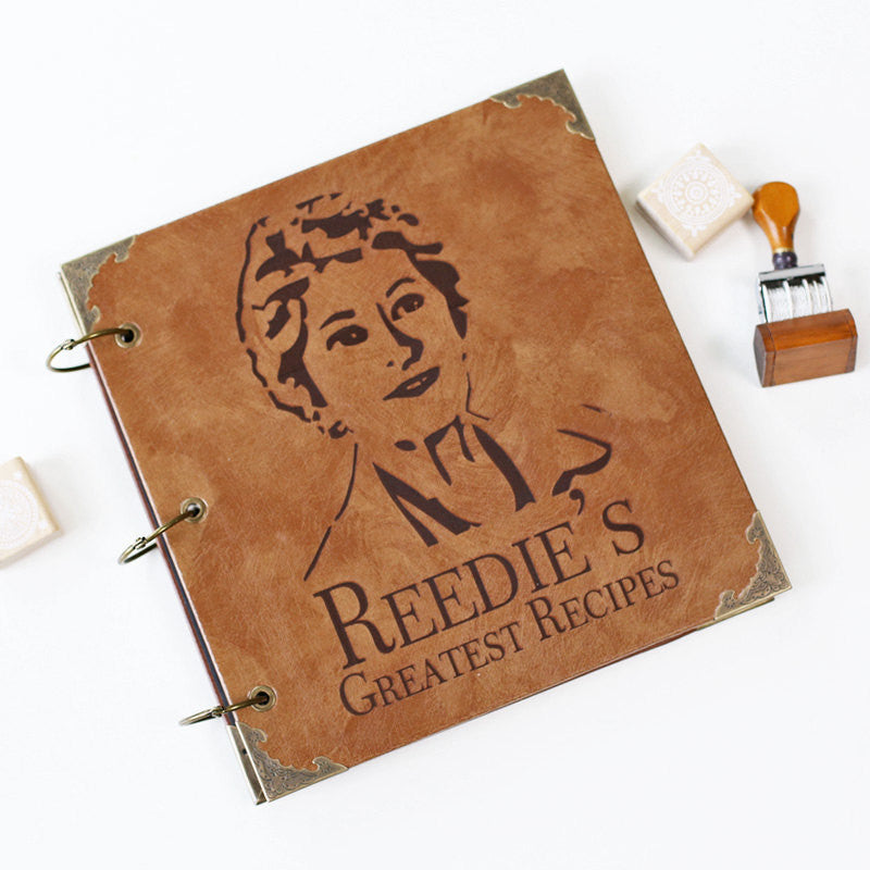 50 Pages Personalized Receipe Book /Monogrammed Engraved Photo Album/Adventure Photo album/ Kraft Scrapbook Album // guest book