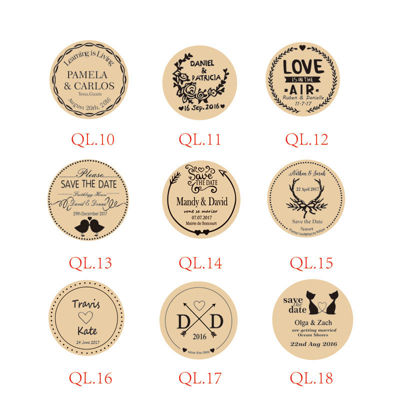 Personalized Mason Jar Save the Date Magnets