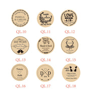 Mason Jar Magnets, Wooden Save The Date Magnets