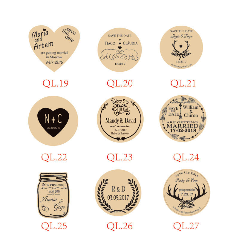 Personalized Mason Jar Save the Date Magnets