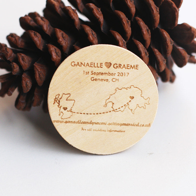 Personalized save the date Magnets