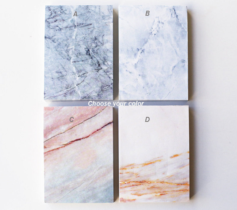 Marble Notepad, Tear-off Notepad,simple and minimalist marble memo pad,take note