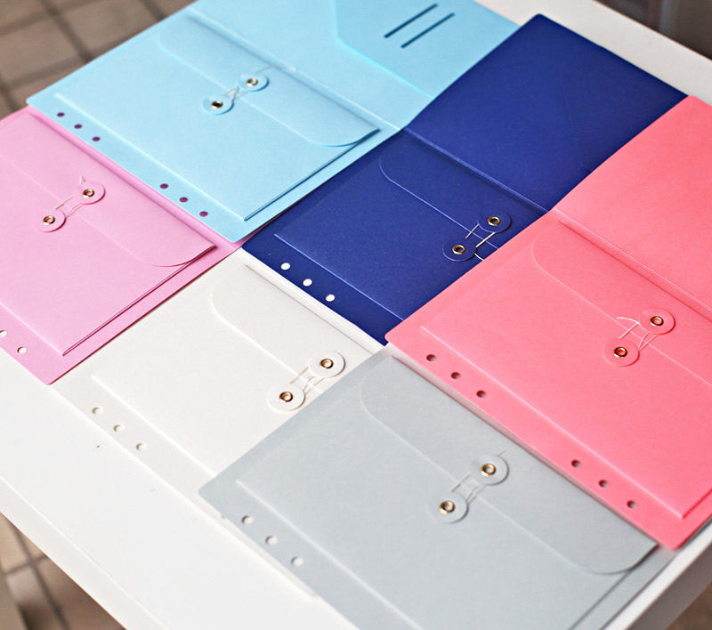Planner organizer/A5 Filofax paper pouch/ Personal size planner card holder/