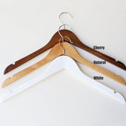 Custom Wedding Hanger, wedding dress hanger with date and last name ,custom rustic wedding hanger with bow, personalized hanger for wedding dress on natural wood