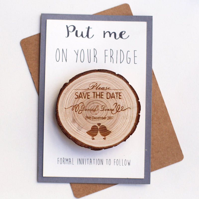 Love Birds Save the Date Magnets