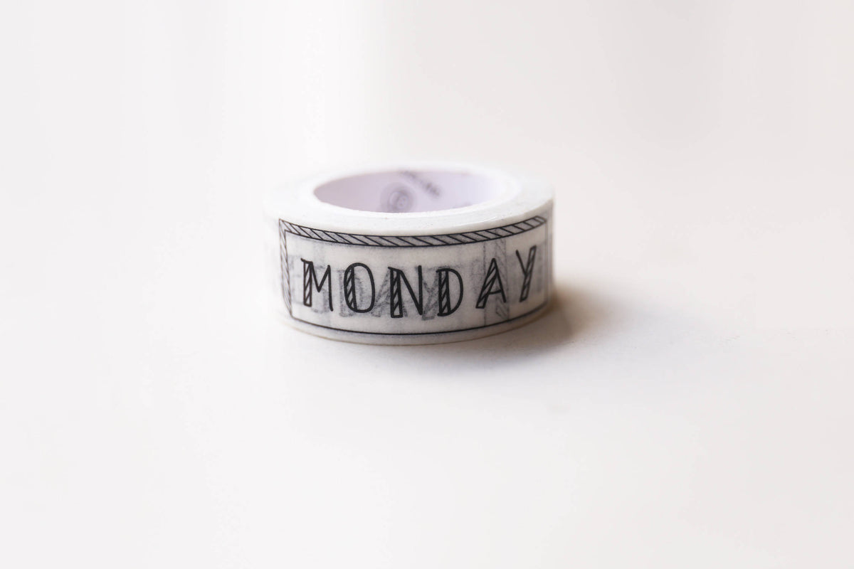 Monday to Sunday  Washi Tapes/ weekly Washi Tape/planner Washi / Masking tape/ japanese washi tape/Planner Supplies/OT037