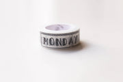 Monday to Sunday  Washi Tapes/ weekly Washi Tape/planner Washi / Masking tape/ japanese washi tape/Planner Supplies/OT037