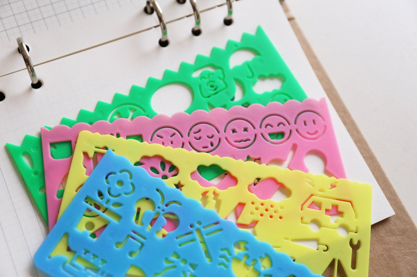 Plastic Planner Stencil 2 / Bullet Journal Stencil/RVS planner stencil / template