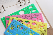Plastic Planner Stencil 2 / Bullet Journal Stencil/RVS planner stencil / template