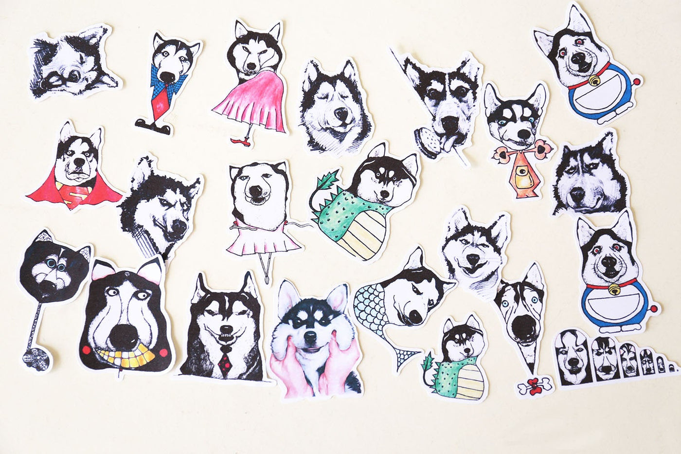 Husky stickers set/ dogs Planner Stickers/ Filofax Stickers/animal stickers/Lap top stickers/Scrapbook Sticker/OS063