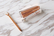 Rose Gold Stapler,Modern Office Desk Accessory,Acrylic stapler, office gift idea, gold gift for her,