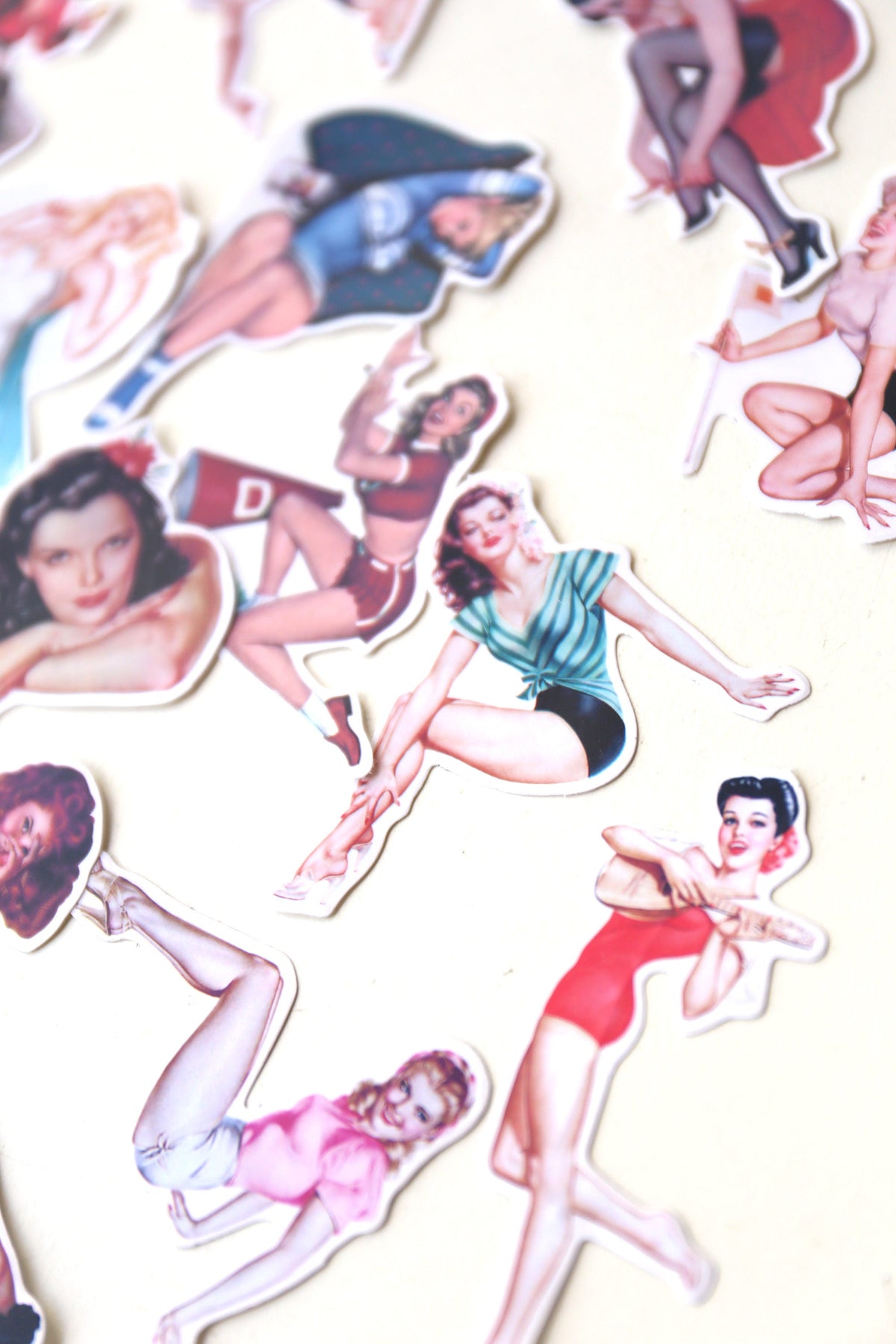 Vintage Morden girls sticker set/ Planner Stickers/ Filofax Stickers/Lap top stickers/Scrapbook Sticker