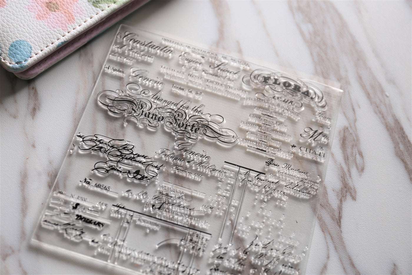 Script Letters Clear rubber Stamps/Planner Stamps/Stamp Set/Food Stamps/Planning accessory/CS01