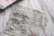 Script Letters Clear rubber Stamps/Planner Stamps/Stamp Set/Food Stamps/Planning accessory/CS01